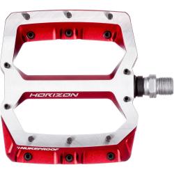 Nukeproof Horizon Pro Cromo červené ploché pedály DH Nukeproof Horizon Pro Cromo červené ploché pedály DH