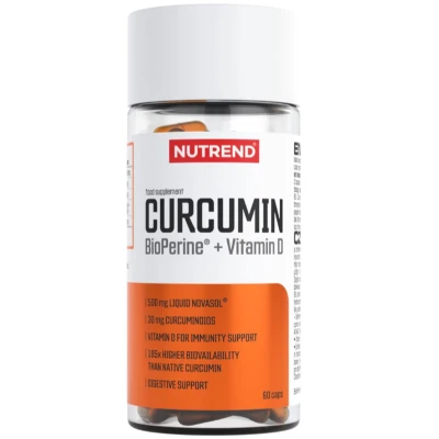 Nutrend Curcumin Bioperine Vitamin D kapsle