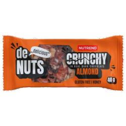 Nutrend Denuts Crunchy 40g POUZE Mandle (VÝPRODEJ)