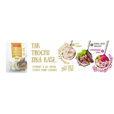 Nutrend Protein Porridge Natural proteinová ovesná kaše 50 g
