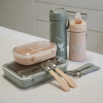Nuvita Set lžička a vidlička Powder Blue