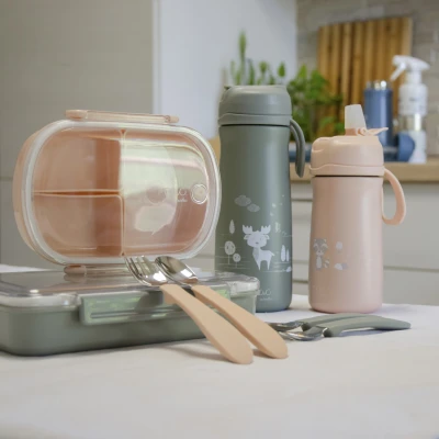 Nuvita Set lžička a vidlička Powder Blue