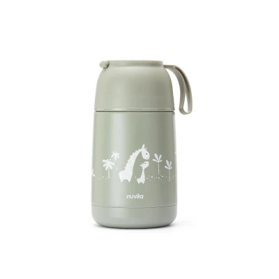 Nuvita Termoska se silikonovým držákem 620ml Sage Green