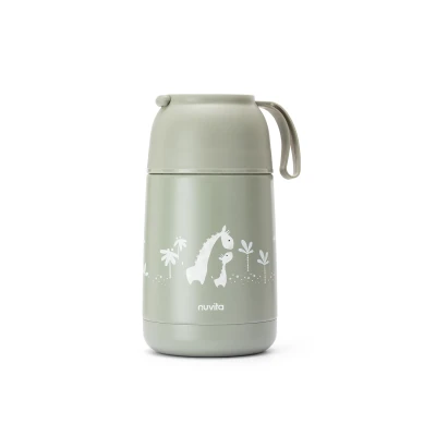 Nuvita Termoska se silikonovým držákem 620ml Sage Green