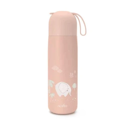 Nuvita Termoska se silikonovým držákem 400ml English Rose