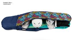 Obal na dětský snowboard Benwild 135 cm Geometric modrá