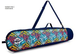 Obal na dětský snowboard Benwild 135 cm Geometric modrá