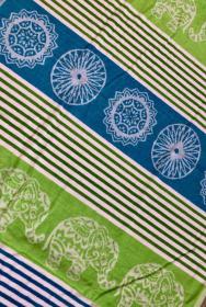 Oboustranná plážová osuška Lovely Home Elephant Mosaic Lime