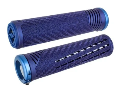 Odi Gripy MTB CF v2.1 Lock-On Closed End Saphire/Blue