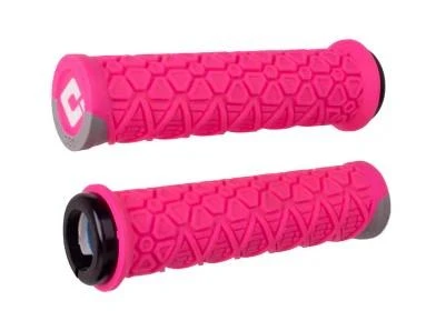 ODI Gripy MTB Vanquish V2.1 Lock-On Closed End růžovo-šedé