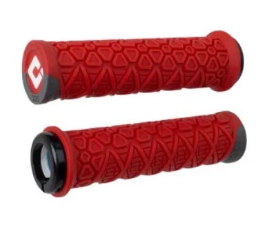 Odi Gripy MTB Vanquish V2.1 Lock-On s uzavřeným koncem červeno-grafitové