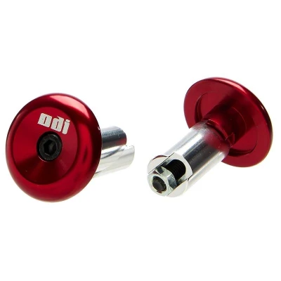 ODI Koncovky řídítek Aluminium End Plugs červené