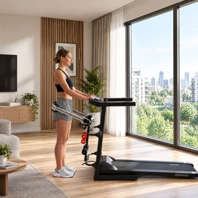 One Fitness BE4540 černý elektrický běžecký pás