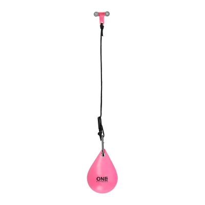 ONE FITNESS Masážní hula hoop OHA02 se závažím růžová