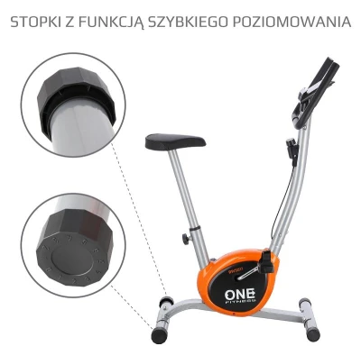 ONE FITNESS Mechanický rotoped RW3011 stříbrno-oranžový