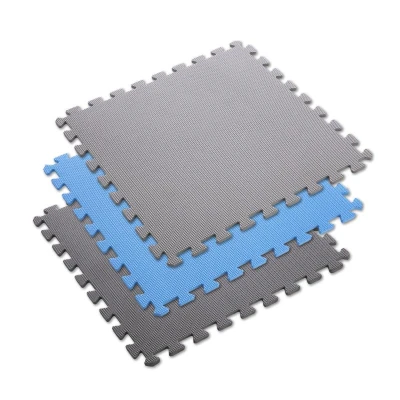 ONE FITNESS Ochranná puzzle podložka MP10 modro-šedá
