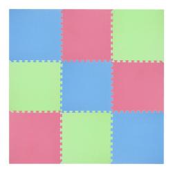 ONE FITNESS Ochranná puzzle podložka MP10 zelená-modrá-červená