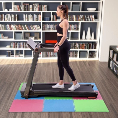 ONE FITNESS Ochranná puzzle podložka MP10 zelená-modrá-červená