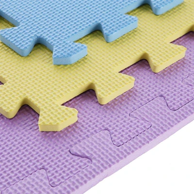 ONE FITNESS Ochranná puzzle podložka MP10 žlutá-modrá-fialová
