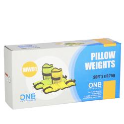 ONE FITNESS Zátěže na zápěstí a kotníky WW01 2 x 0,7 kg žluté ONE FITNESS Zátěže na zápěstí a kotníky WW01 2 x 0,7 kg žluté