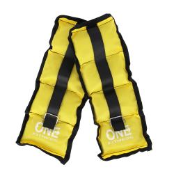 ONE FITNESS Zátěže na zápěstí a kotníky WW01 2 x 0,7 kg žluté
