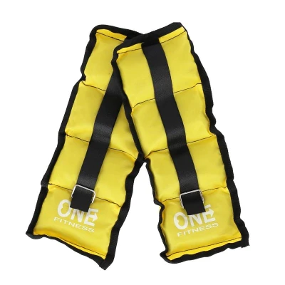 ONE FITNESS Zátěže na zápěstí a kotníky WW01 2 x 0,7 kg žluté