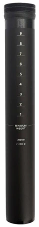 One černá horní trubka a šroub M6 pro teleskopickou sedlovku 1, zdvih 125 mm