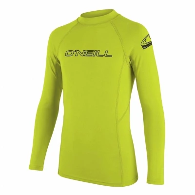 ONEILL Chlapecké lycrové triko LIME dlouhý rukáv