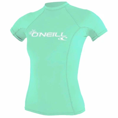 ONEILL Dámské lycrové triko BASIC SKIN krátký rukáv POUZE 2XL light aqua (VÝPRODEJ)