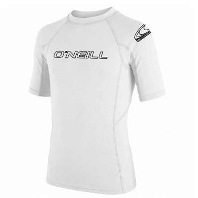 ONEILL Dětské lycrové triko krátký rukáv POUZE bílá 14 let (VÝPRODEJ)
