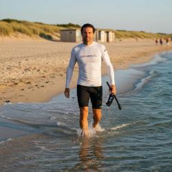 ONEILL Pánské lycrové triko BASIC SKINS CREW, dlouhý rukáv POUZE 3XL bílá (VÝPRODEJ)