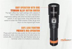 Orcatorch Svietidlo D710 3000 lm