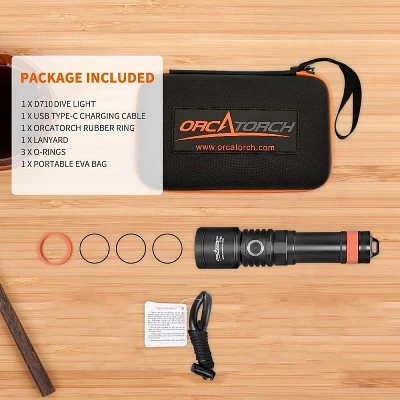 Orcatorch Svítilna D710 3000 lm