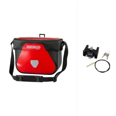 ORTLIEB Ultimate 6M Classic vodotěsná řídítková brašna + Mounting Set se zámkem