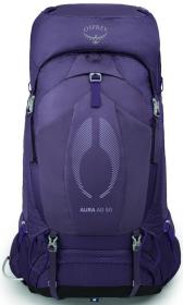 Osprey AURA AG 50 enchantment purple,WM/WL batoh + šátek Kilpi
