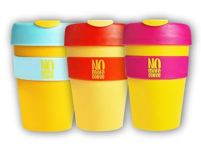 Ostrovit No More Coffee Mug 340ml hrnek se šroubovacím víčkem Ostrovit No More Coffee Mug 340ml hrnek se šroubovacím víčkem