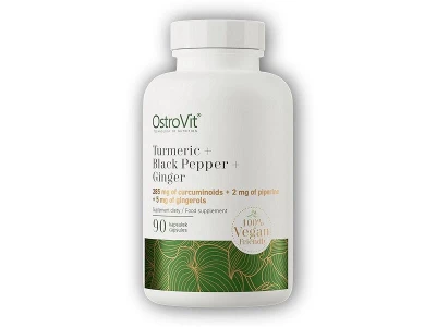 Ostrovit Turmeric + Black peper + Ginger 90 tablet kurkuma, černý pepř, zázvor (VÝPRODEJ) Ostrovit Turmeric + Black peper + Ginger 90 tablet kurkuma, černý pepř, zázvor (VÝPRODEJ)