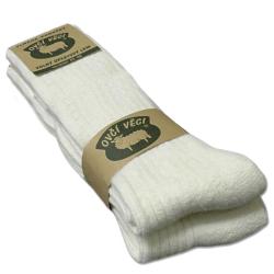 Ovčíno Podkolenky z ovčí vlny 425 g - sada 2 páry bílé POUZE EU 39-42 (VÝPRODEJ)