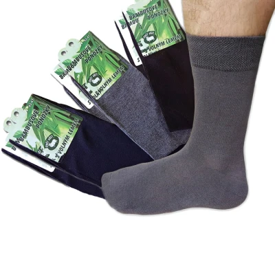 Ovčíno ponožky bambusové, mix barev 6 párů hladké