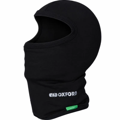 OXFORD Balaclava bavlněná černá kukla na motorku