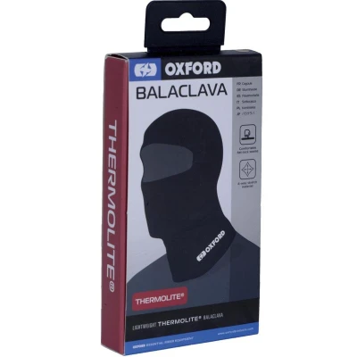 Oxford Balaclava Thermolite černá kukla na motorku