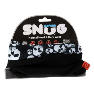 OXFORD Snug Skulls černý multifunkční šátek