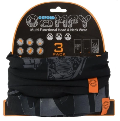 OXFORD Comfy Harley Davidson Graphics multifunkční šátek