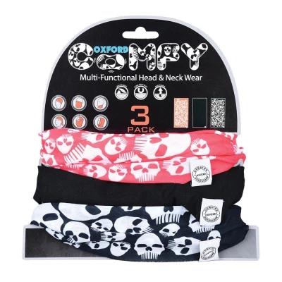 OXFORD Comfy Skulls multifunkční šátky