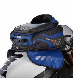 Oxford Tankbag na motocykl M30R, (černý/modrý, s magnetickou základnou, objem 30 l)
