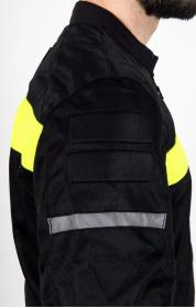 Ozone Bunda na motorku Dart černo-fluo žlutá