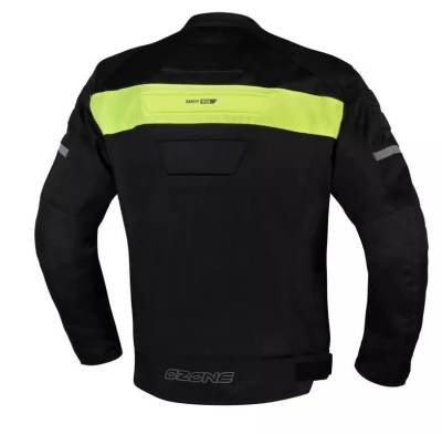 Ozone Bunda na motorku Dart černo-fluo žlutá