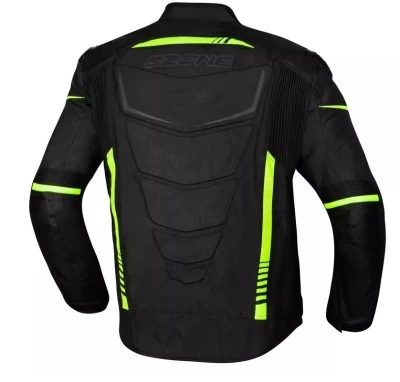 Ozone Bunda na motorku Pulse černo-fluo žlutá + sleva 400,- na příslušenství