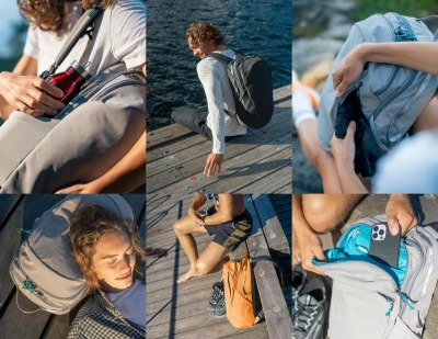 Pacsafe ECO 25L BACKPACK econyl gravity gray batoh + sleva 1000,- na příslušenství