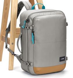 Pacsafe GO CARRY ON BACKPACK 34L stone batoh + sleva 500,- na příslušenství
